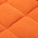 Livingandhome Leisure Recliner Chair with Footstool and Metal Legs