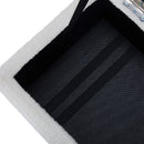 Livingandhome Teddy Fleece Upholstered Storage Ottoman