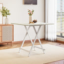 Livingandhome Wooden Foldable Table for Dining