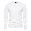 Long-Sleeved Crew Neck T-Shirt White