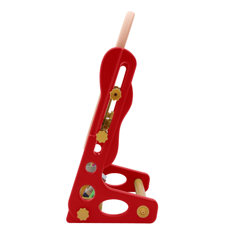 Kidkid Adjustable Double-Sided Magnetic Art Easel with Games