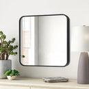 Livingandhome Modern Square Wall Mirror with Aluminum Alloy Frame