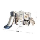 Kidkid Toddler Indoor Playground with Slide and Hoop