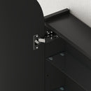 HOMCOM Bathroom Mirror Cabinet With Adjustable Glass Shelves