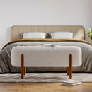 Livingandhome Contemporary Upholstered Bench