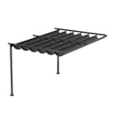Breeins Outdoor Lean To Retractable Pergola With Canopy