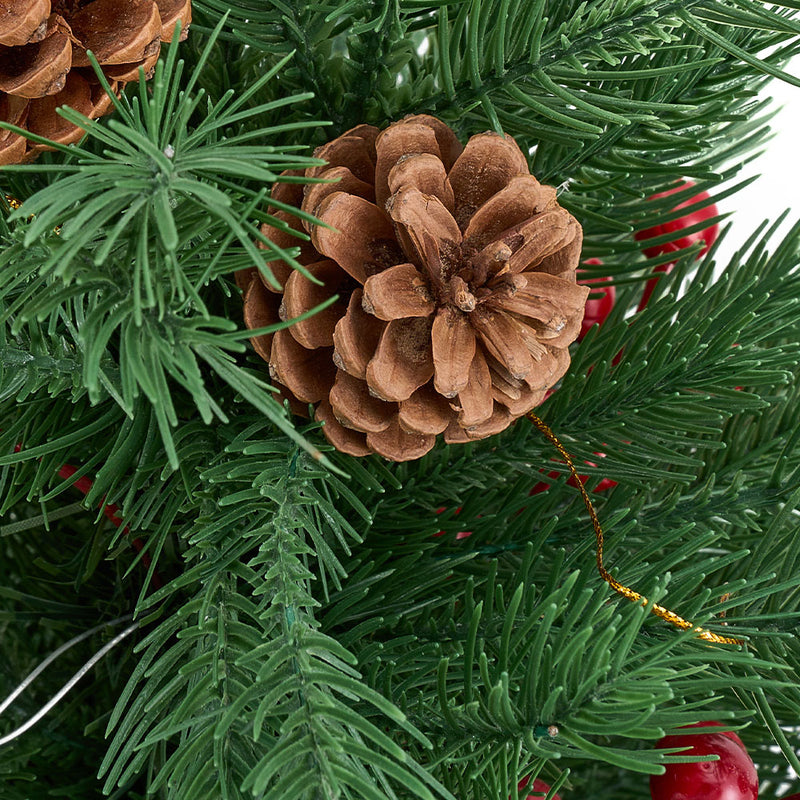 Lifeideas 2ft Small Christmas Tree with LED Lights