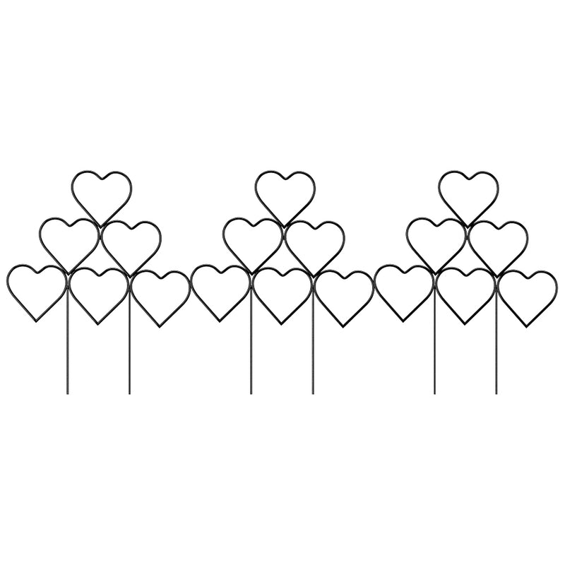 Breeins 3Pcs Heart-Shaped Stackable Plant Climbing Trellises