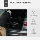 HOMCOM 4 Wheel Rollator Walker,  Adjustable Mobility Walker With Bag, Silver