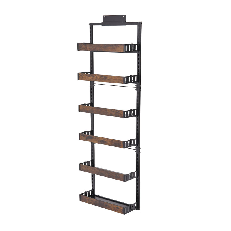 Lifeideas Steel and Wood Over-the-Door Kitchen Pantry Organizer