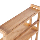 Lifeideas 3-Tier Freestanding Bamboo Spice Rack Storage Organizer with Knife Holder for Kitchen