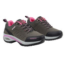 Breathable Lightweight Trainers - Grey & Pink
