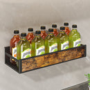 Livingandhome Industrial 3-Piece Wall Mount Spice Rack Organizer