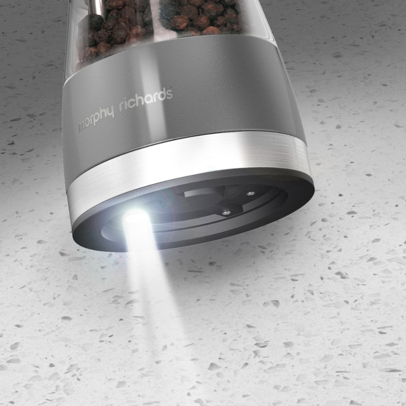Morphy Richards Electronic Salt & Pepper Mill  - Titanium