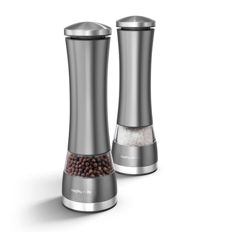 Morphy Richards Electronic Salt & Pepper Mill  - Titanium