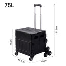 Breeins Collapsible Rolling Utility Crate