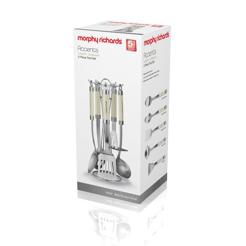 Morphy Richards 5 Piece Tool Set  - Cream