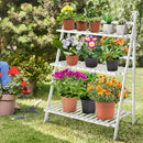 Lifeideas Compact Folding Wooden Display Shelf