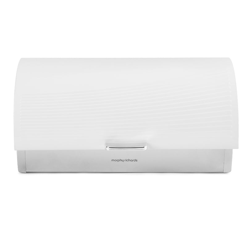 Morphy Richards Dune Roll Top Bread Bin  - White