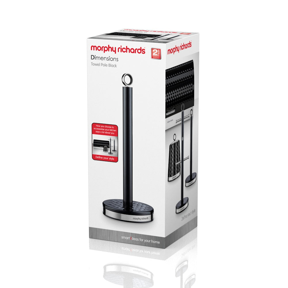 Morphy Richards Dimensions Towel Pole Black