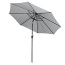 3M Large Rotating Patio Parasol for Outdoor Sunshade and Rain