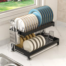 Lifeideas 2-Tier Carbon Steel Dish Drainer