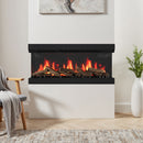 Livingandhome 50inch 3-Sided Smart Electric Fireplace