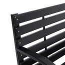 Breeins Outdoor Garden Metal Wood Bench