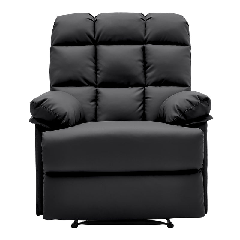 Livingandhome Faux Leather Upholstered Recliner Armchair