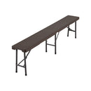 Breeins Set Of 2 Rattan Plastic Outdoor Folding Bench