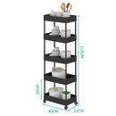 Lifeideas Mobile 5 Tier Storage Rack with Casters