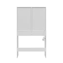 Livingandhome Elegant White Vanity Table with Stool