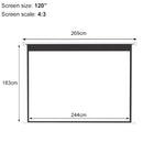 Livingandhome Wall Mount Electric Projector Screen