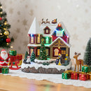 Lifeideas Christmas House Music Box Ornaments
