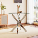 Livingandhome Minimalist Tempered Glass Coffee Table