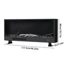 Livingandhome Recessed Electric Fireplace With Remote Control