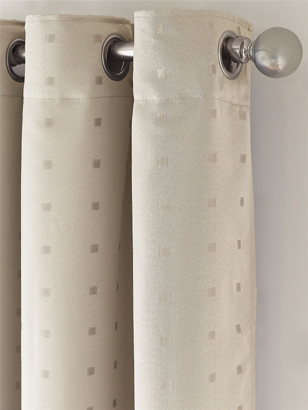 Madison Dobby Square Lined Ring Top Curtains