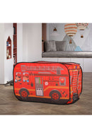 Kidkid Fire Engine-Themed Play Tent with 2 Top Openings
