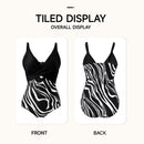 V-Neck One-Piece Swimsuit
