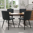 Livingandhome Contemporary Velvet Dining Chair Set