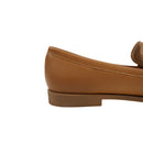 Casual Closed Toe Slip-on Horsebit PU Loafer - Tan