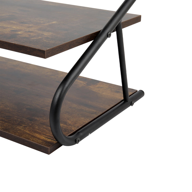 Lifeideas Rustic S-frame Shoe Rack 3-Tier Shelf