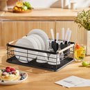 Livingandhome Black Iron Dish Drainer