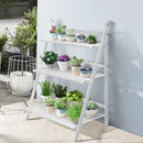 Lifeideas Compact Folding Wooden Display Shelf