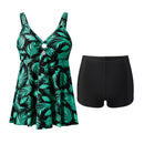 Two Piece Tankini Swimsuit With Double Shoulder Straps