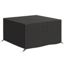 Outsunny Garden Furniture Cover, 420D Waterproof, 125 X 125 X 74 Cm, Black