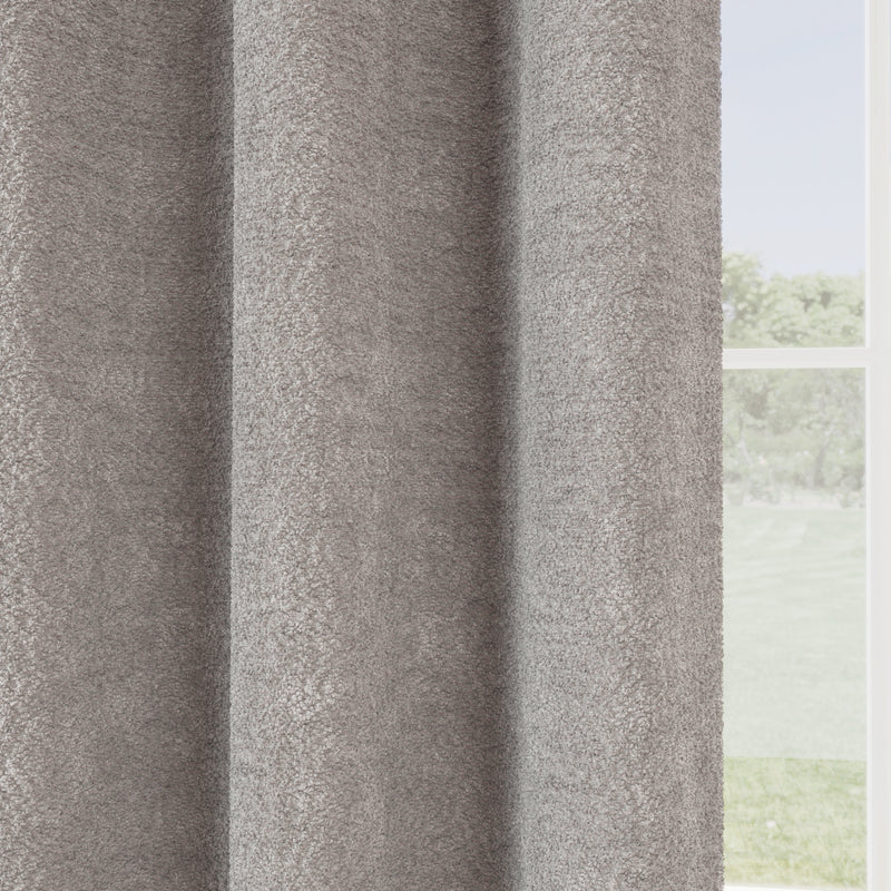 Enhanced Living Royale Room Darkening Boucle Readymade Single Door Curtain
