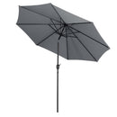 Livingandhome 3M Large Rotating Patio Parasol for Outdoor Sunshade and Rain