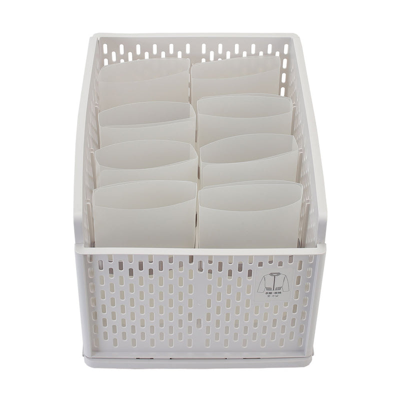 Lifeideas Plastic Stackable Clothes Storage Basket Drawer Organizer