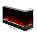 Livingandhome Modern Recessed Electric Fireplace With Remote